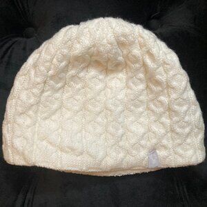 Spyder Women's White Knit Beanie/Ski Cap - White - Double Lined